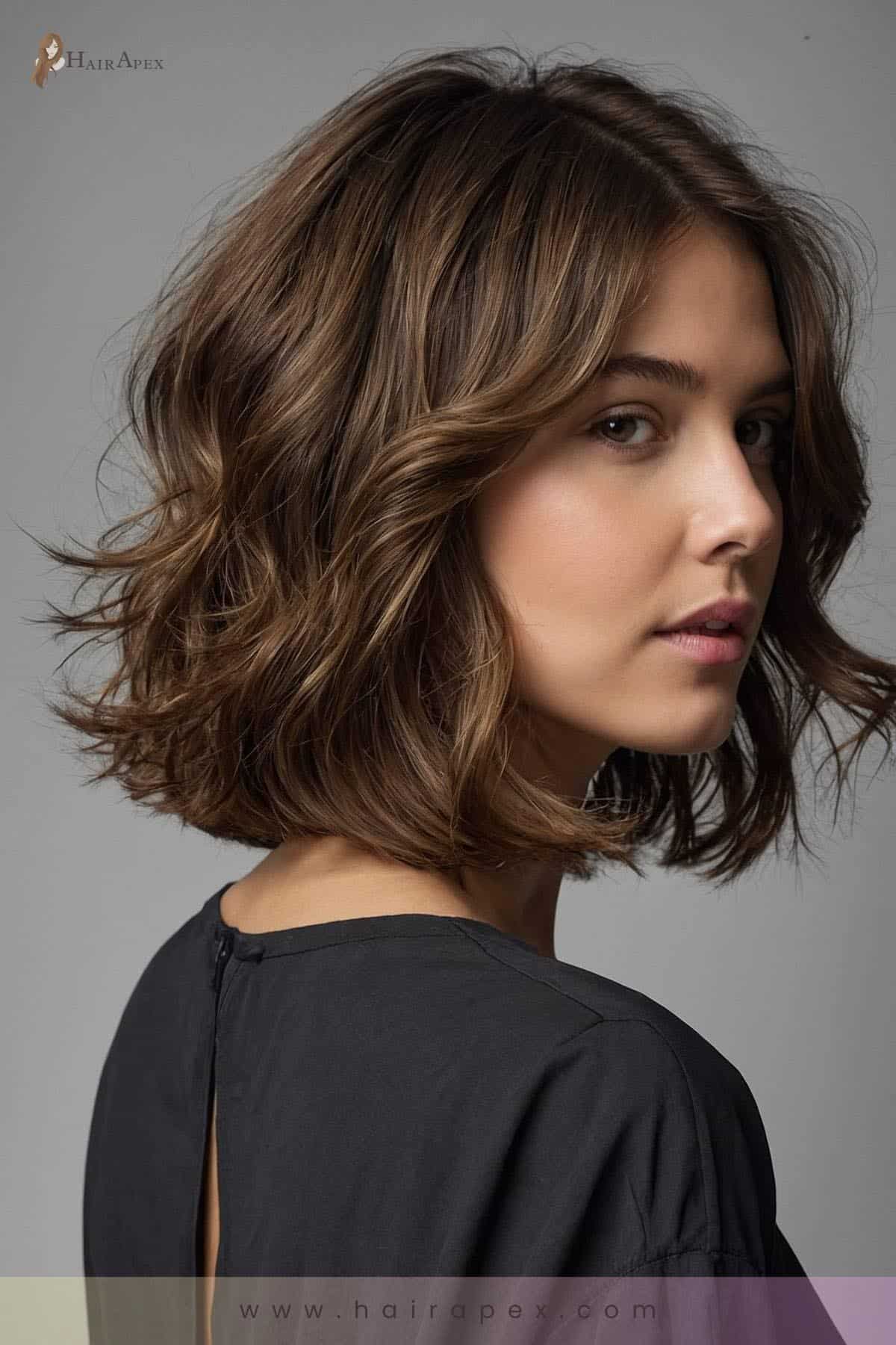 medium length haircut for round faces 10