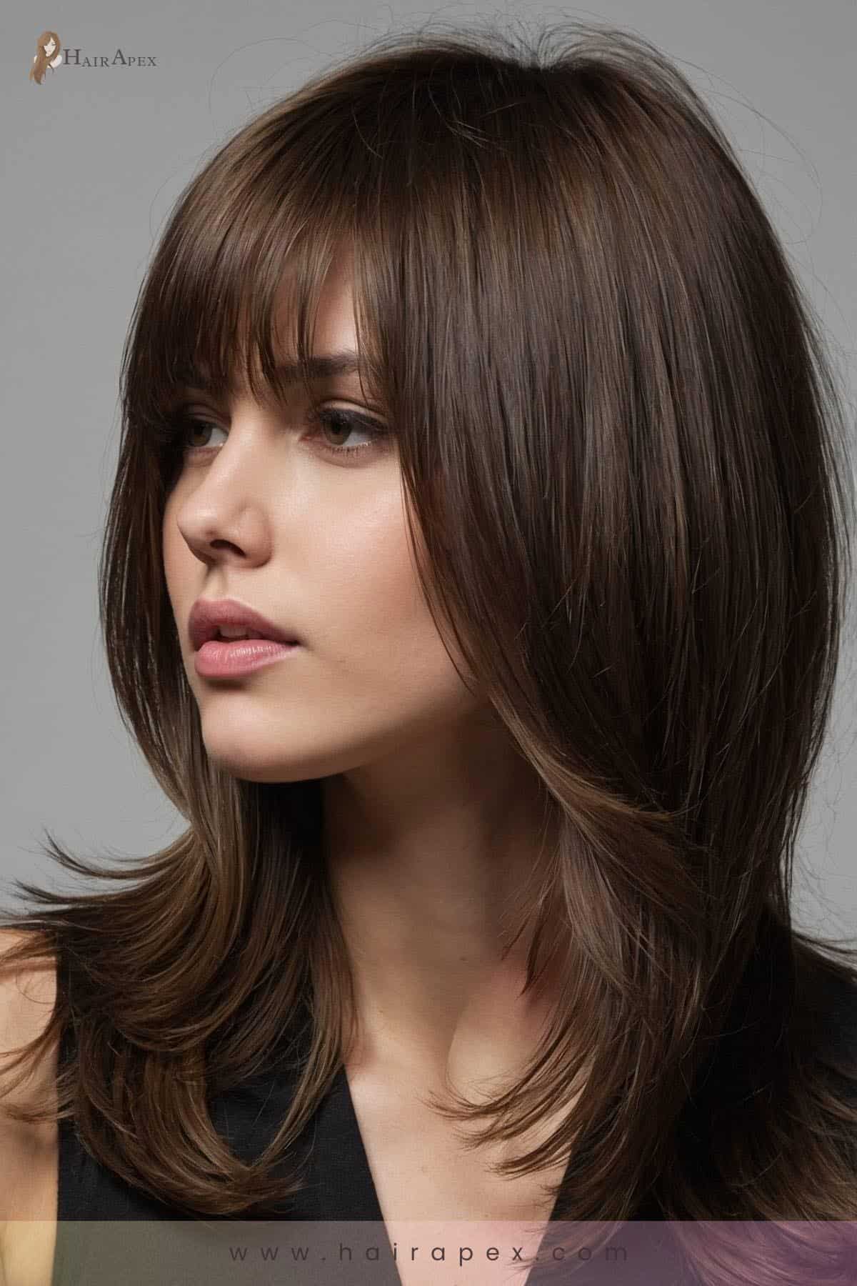 medium length haircut for round faces 30