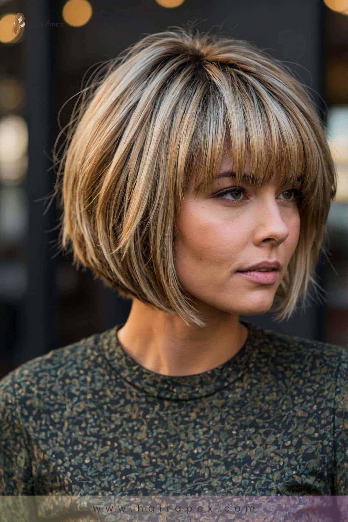 1. Asymmetrical Stacked Bob 1