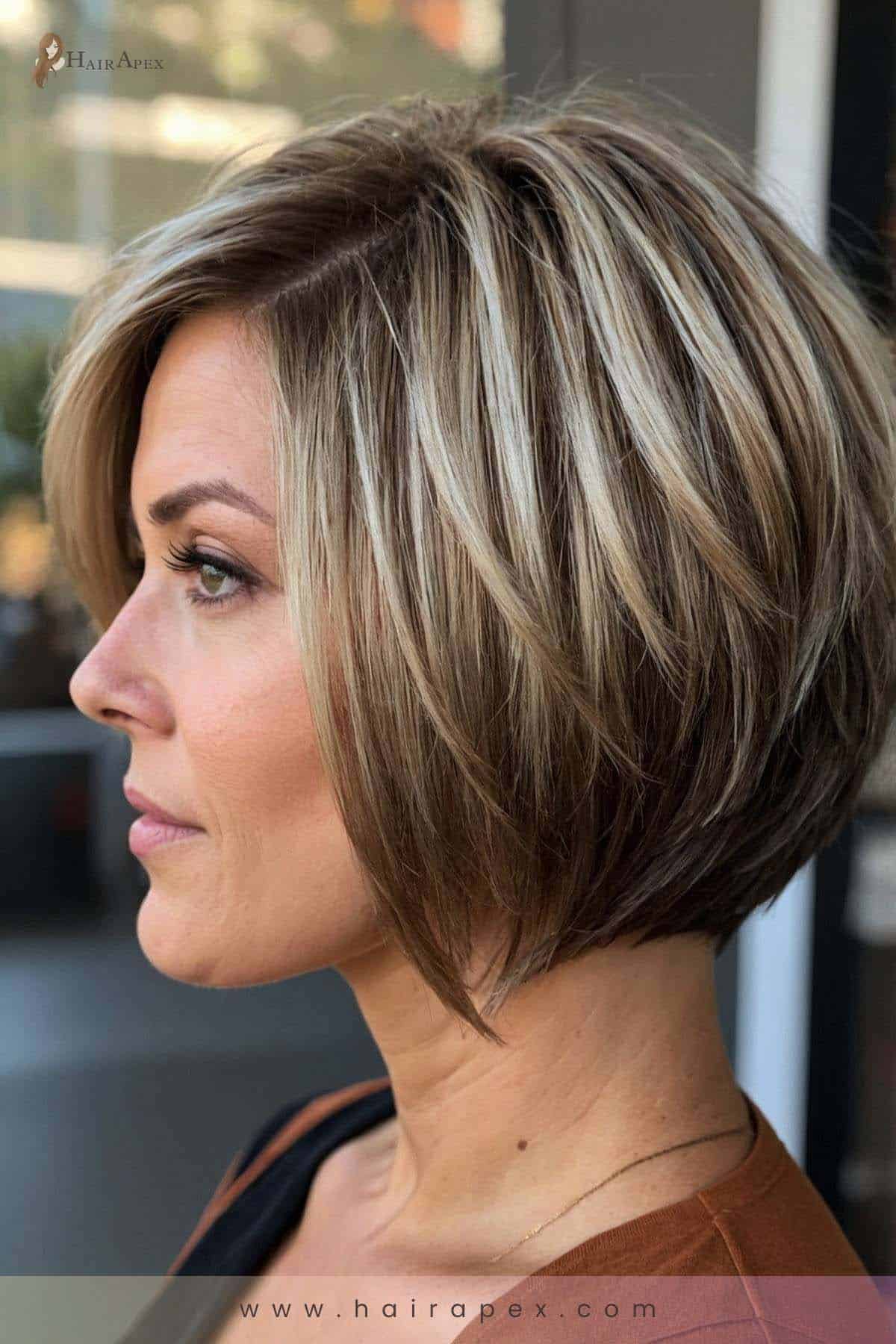 1. Asymmetrical Stacked Bob 2