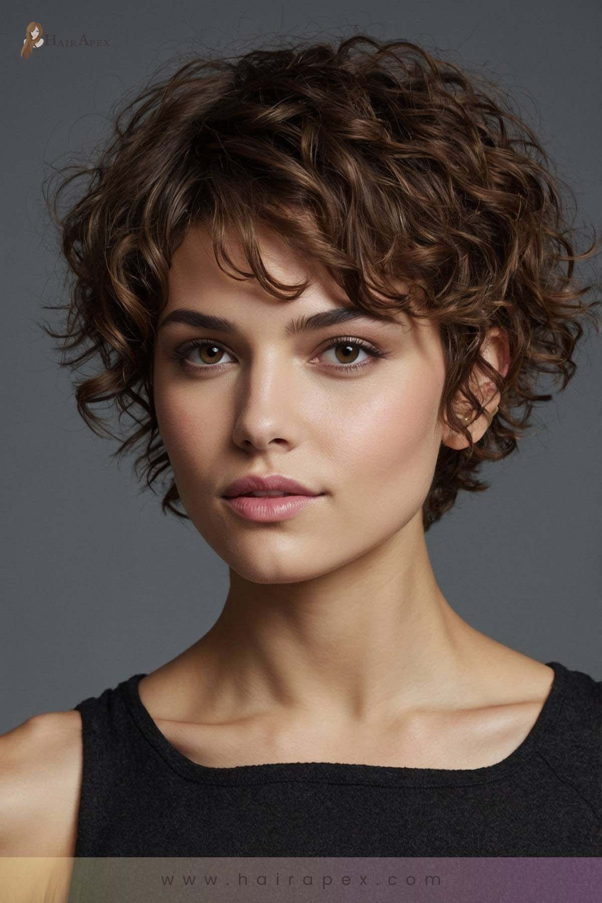 11. Curly Pixie For Oval Faces 1