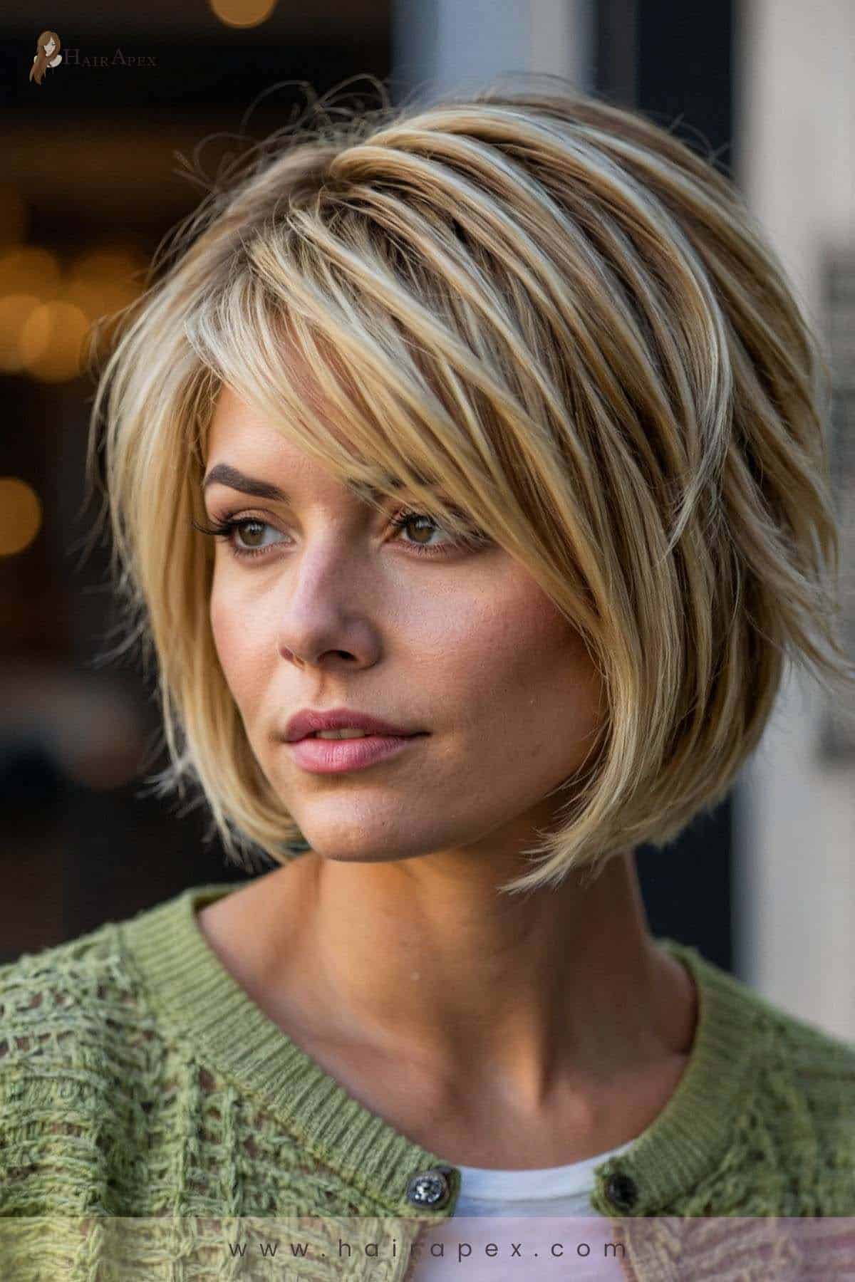 2. Blonde Bob With Highlights 1