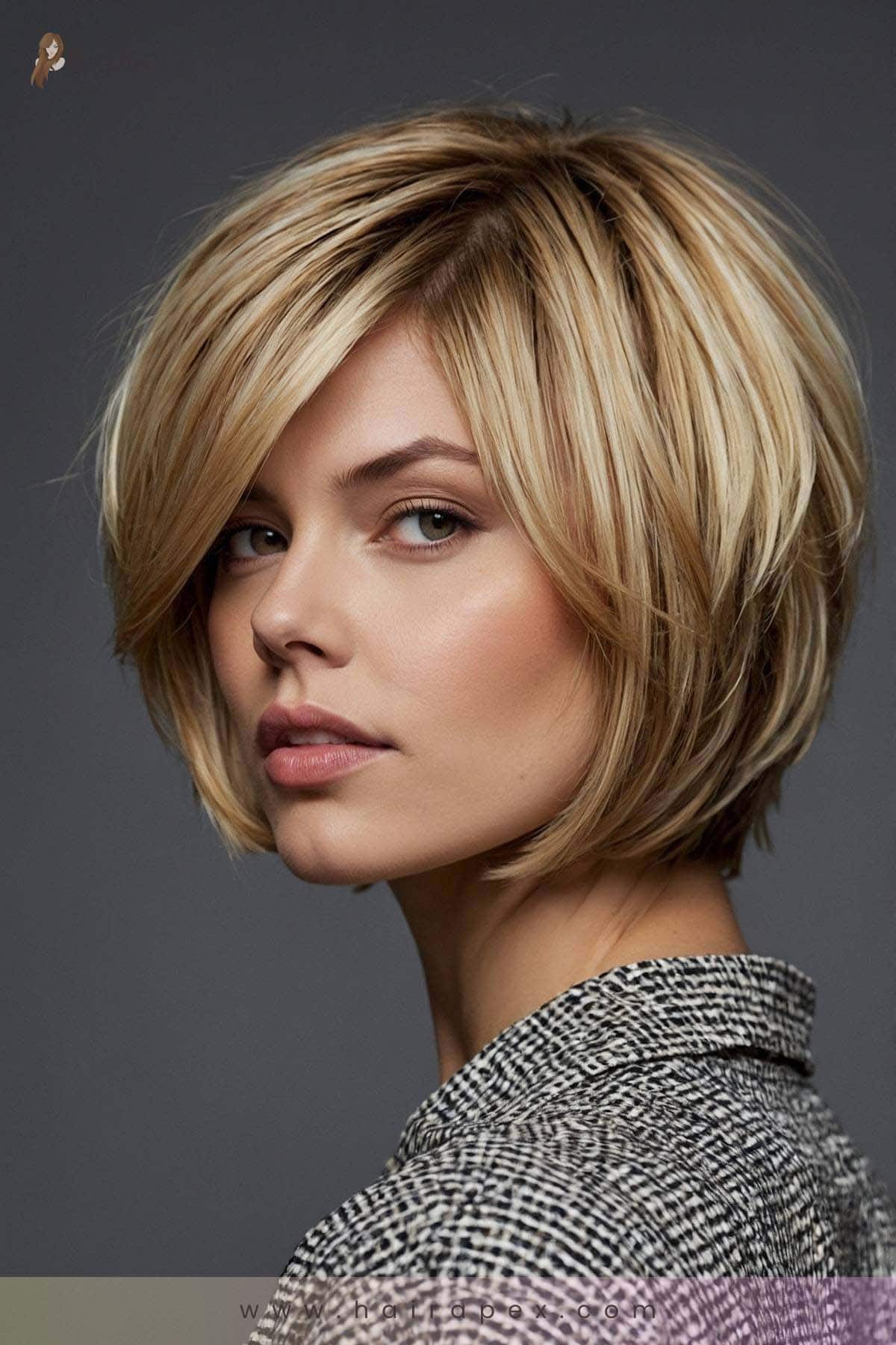 2. Blonde Bob With Highlights 2