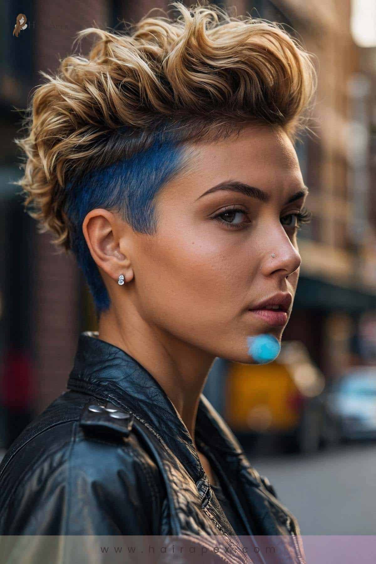 21. Shaved Sides With Curls 2