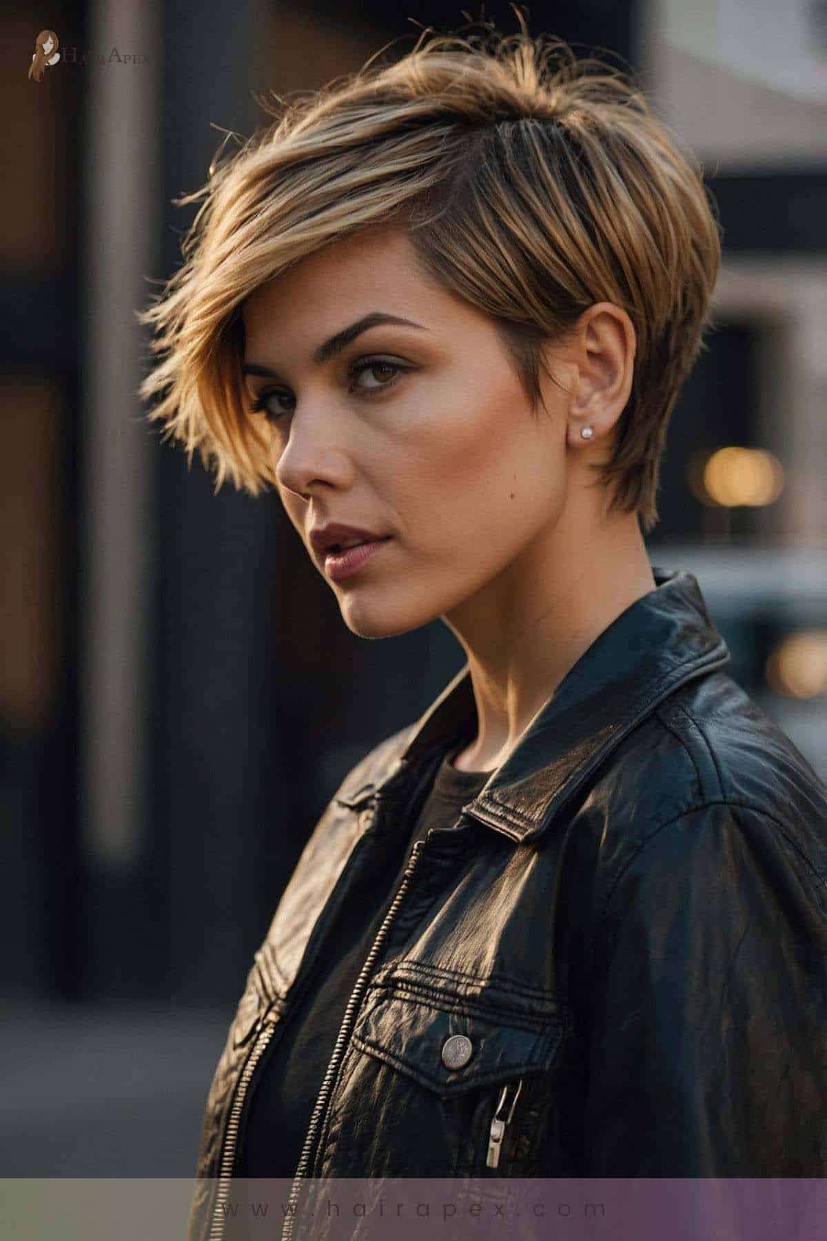 22. Side Parted Short Pixie 2