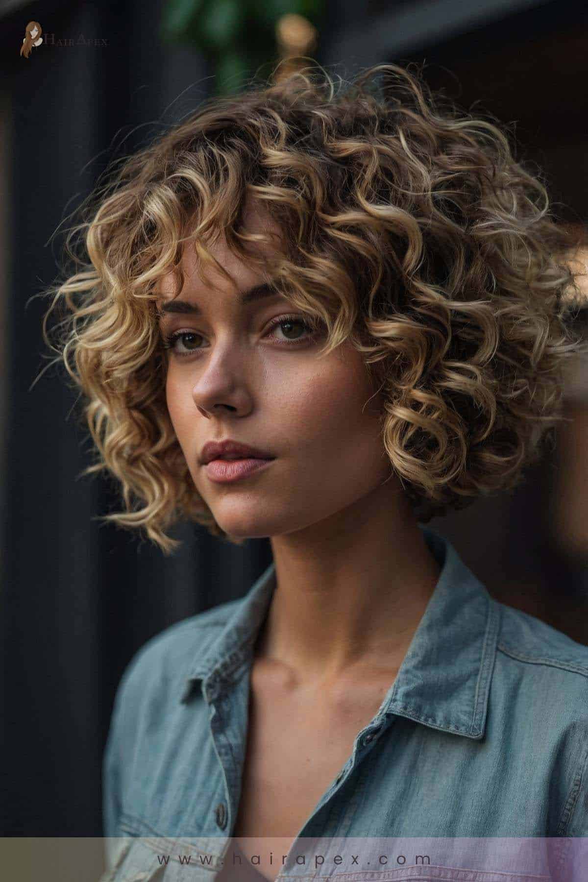 23. Highlighted Curly Bob 2