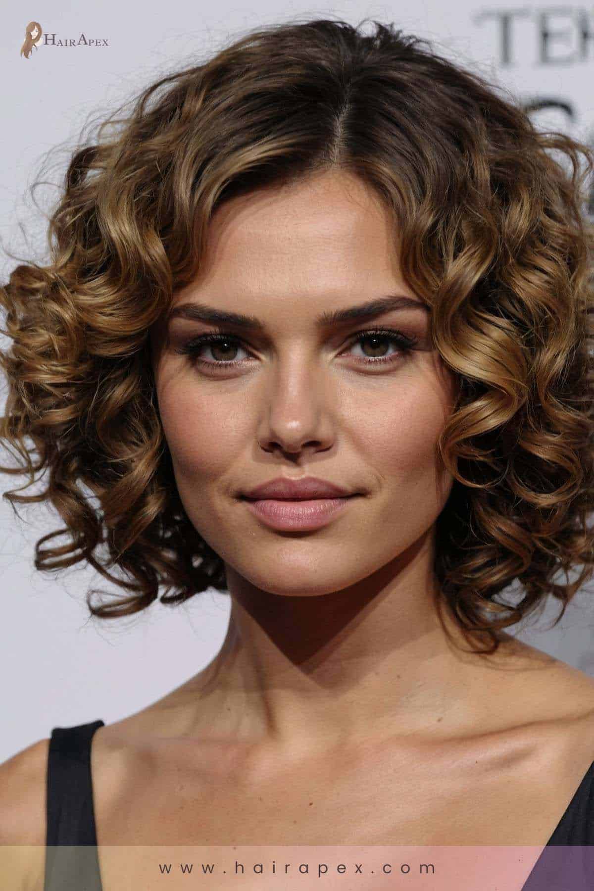 24. Tousled Curls for Diamond Faces