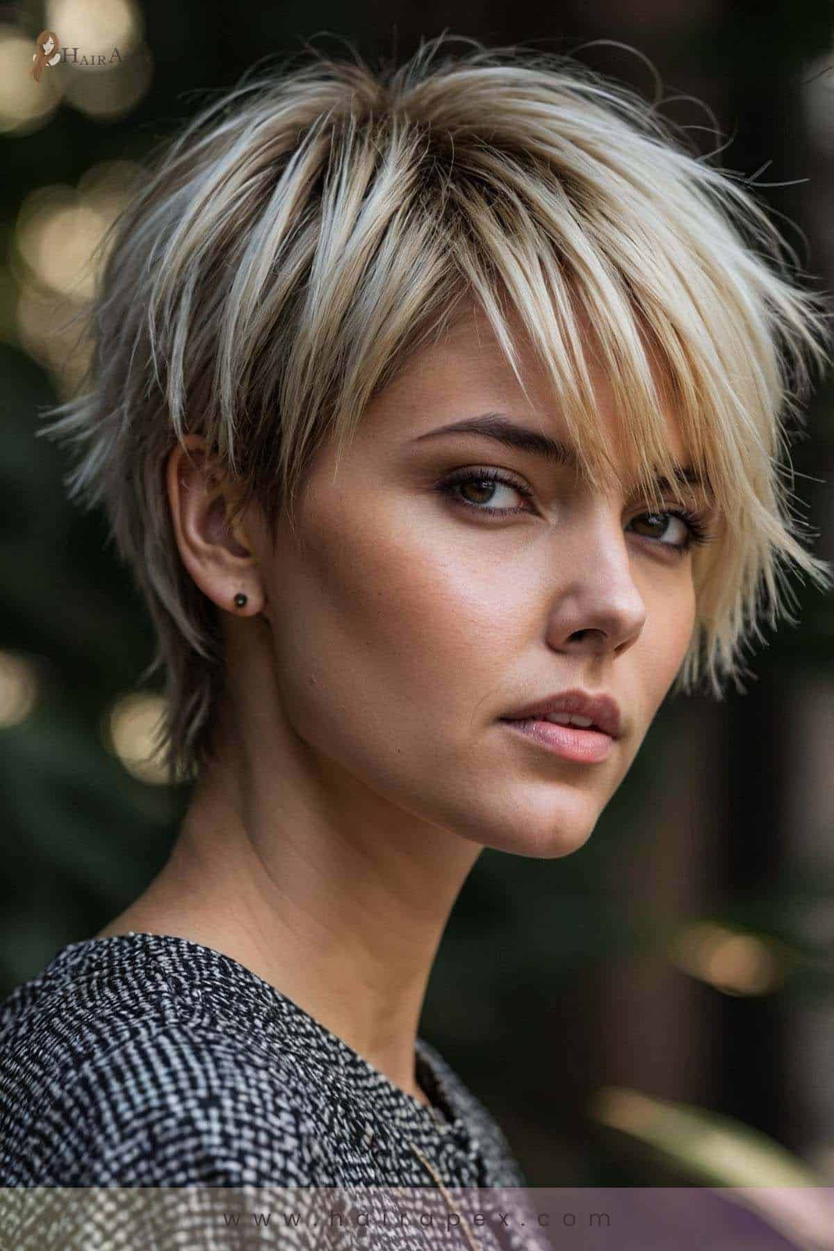 25. Spiky Fringe Bob 1