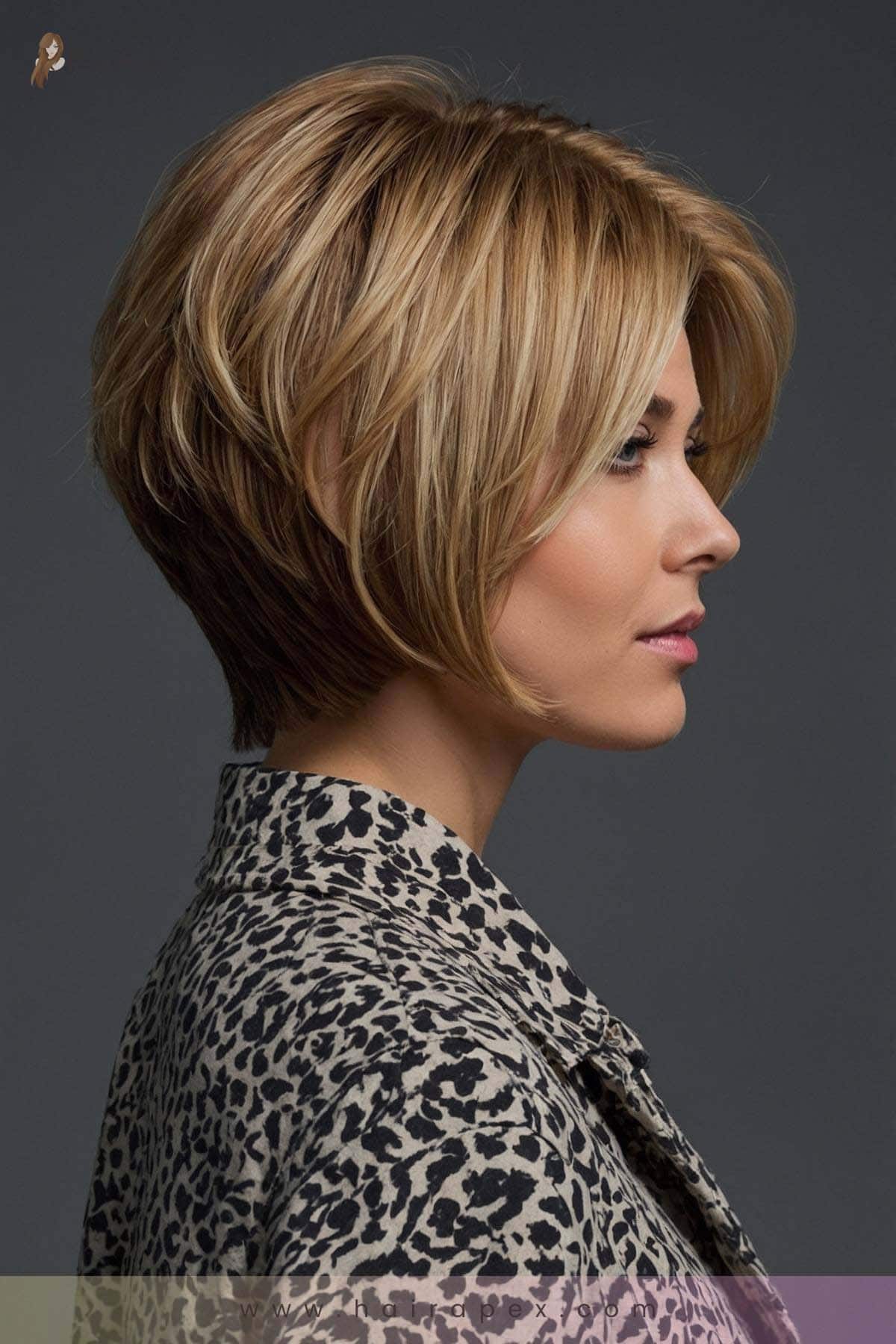 26. Side Parted Stacked Bob 2