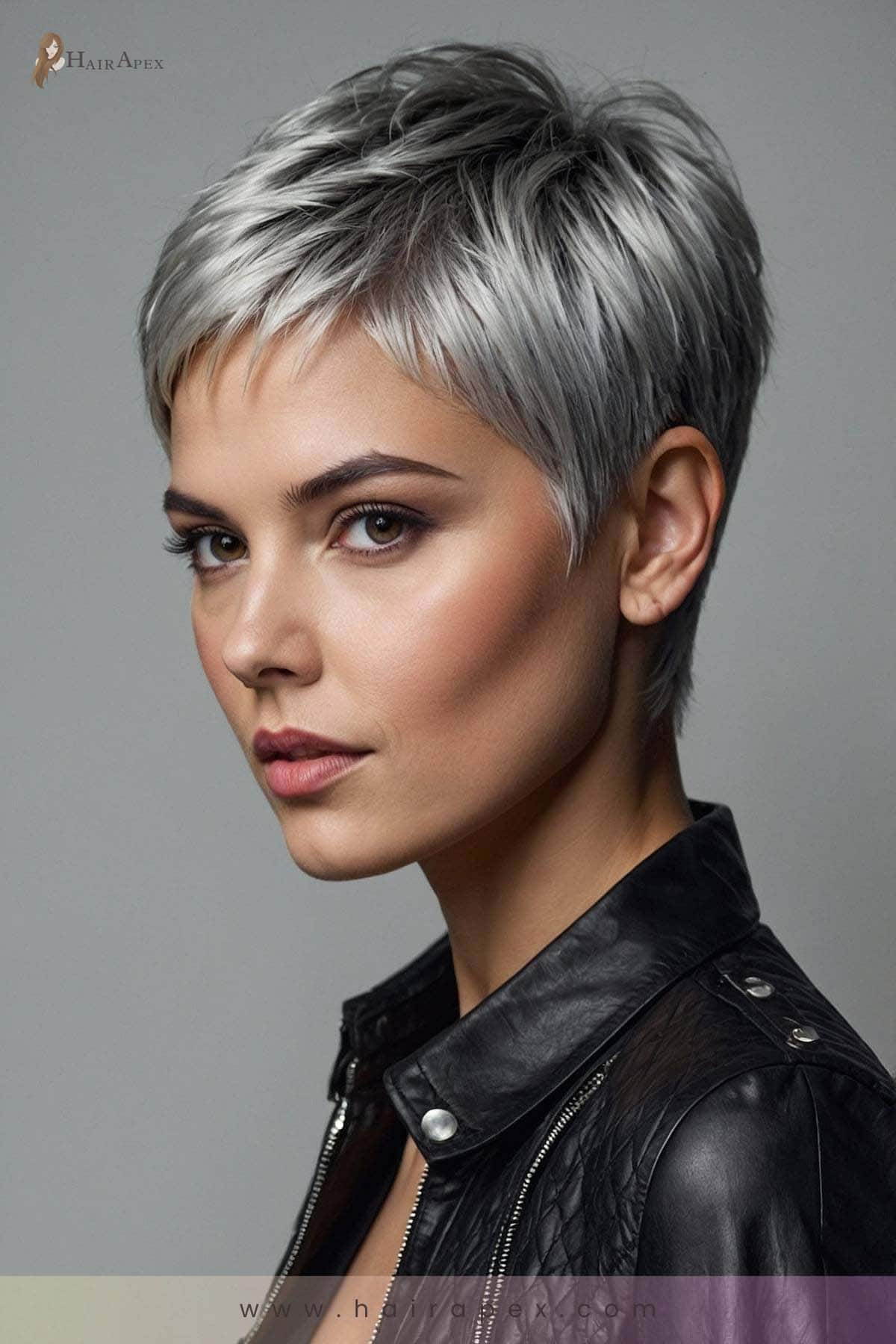 3. Edgy Silver Pixie Cut 1