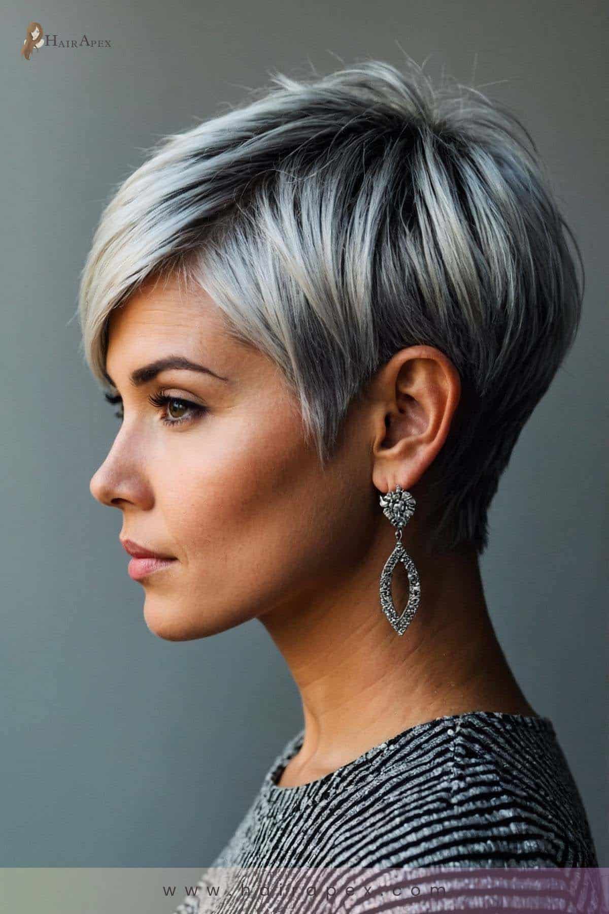 3. Edgy Silver Pixie Cut 2