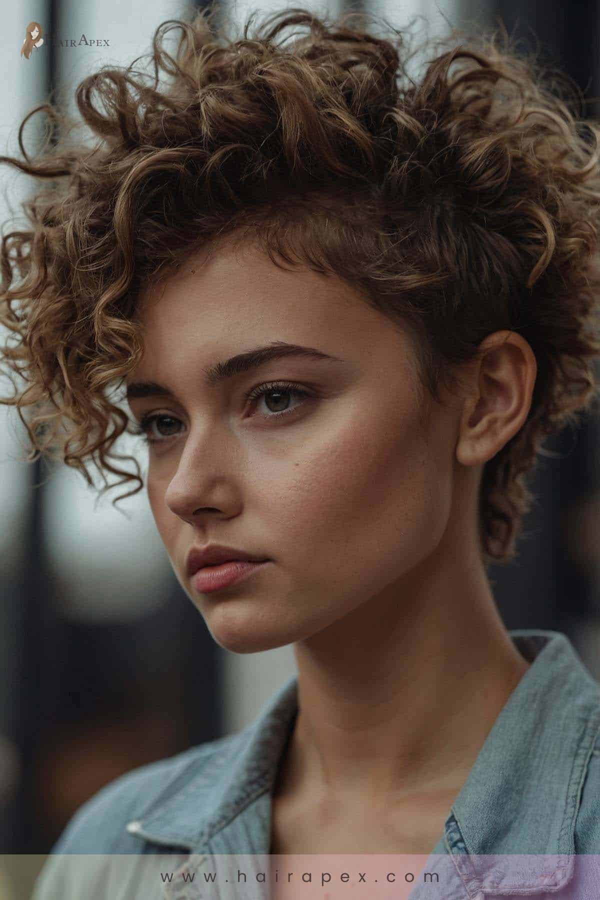 4. Curly Faux Hawk 1