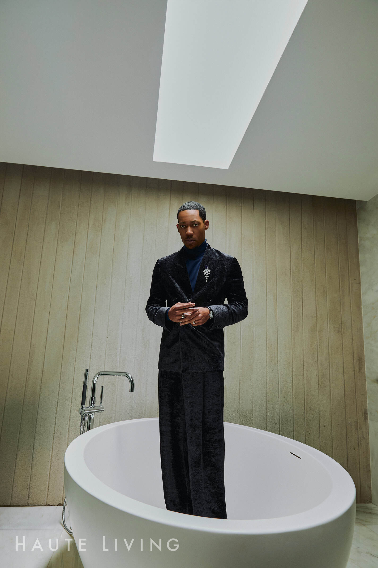 Tyler James Williams Haute Living cover story
