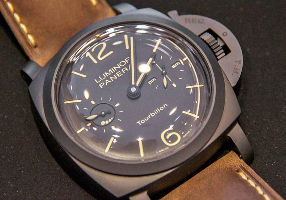 Carmelo Anthony’s Haute Time Watch of the Day:  Panerai Luminor 1950 Tourbillon GMT Ceramica