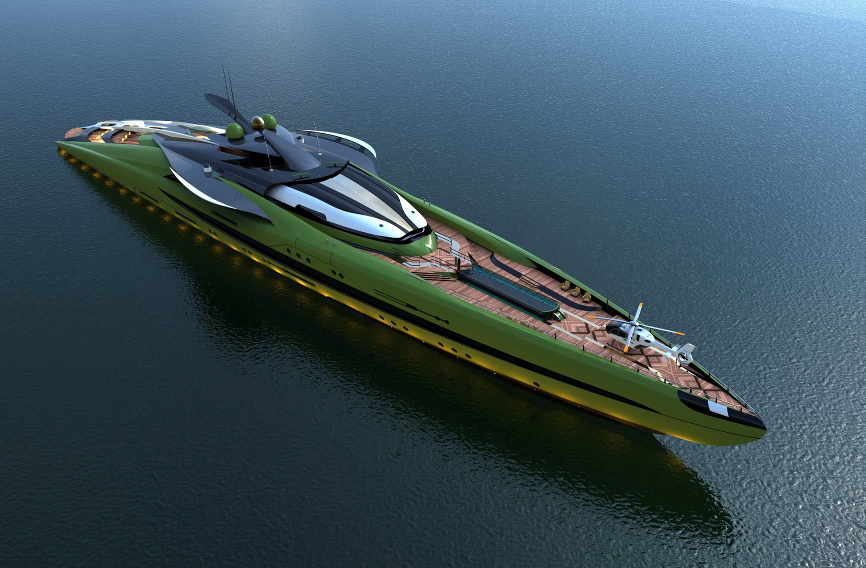Crescere Concept Yacht – 132 meters of innovation and luxury