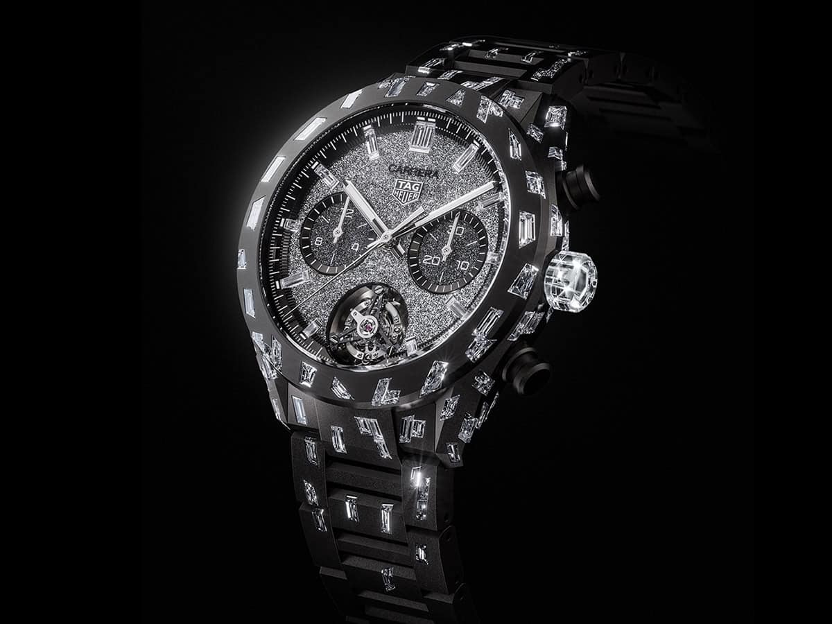 TAG Heuer Shines (Quite Literally) With The New TAG Heuer Carrera Plasma Diamant d’Avant-Garde Chronograph Tourbillon
