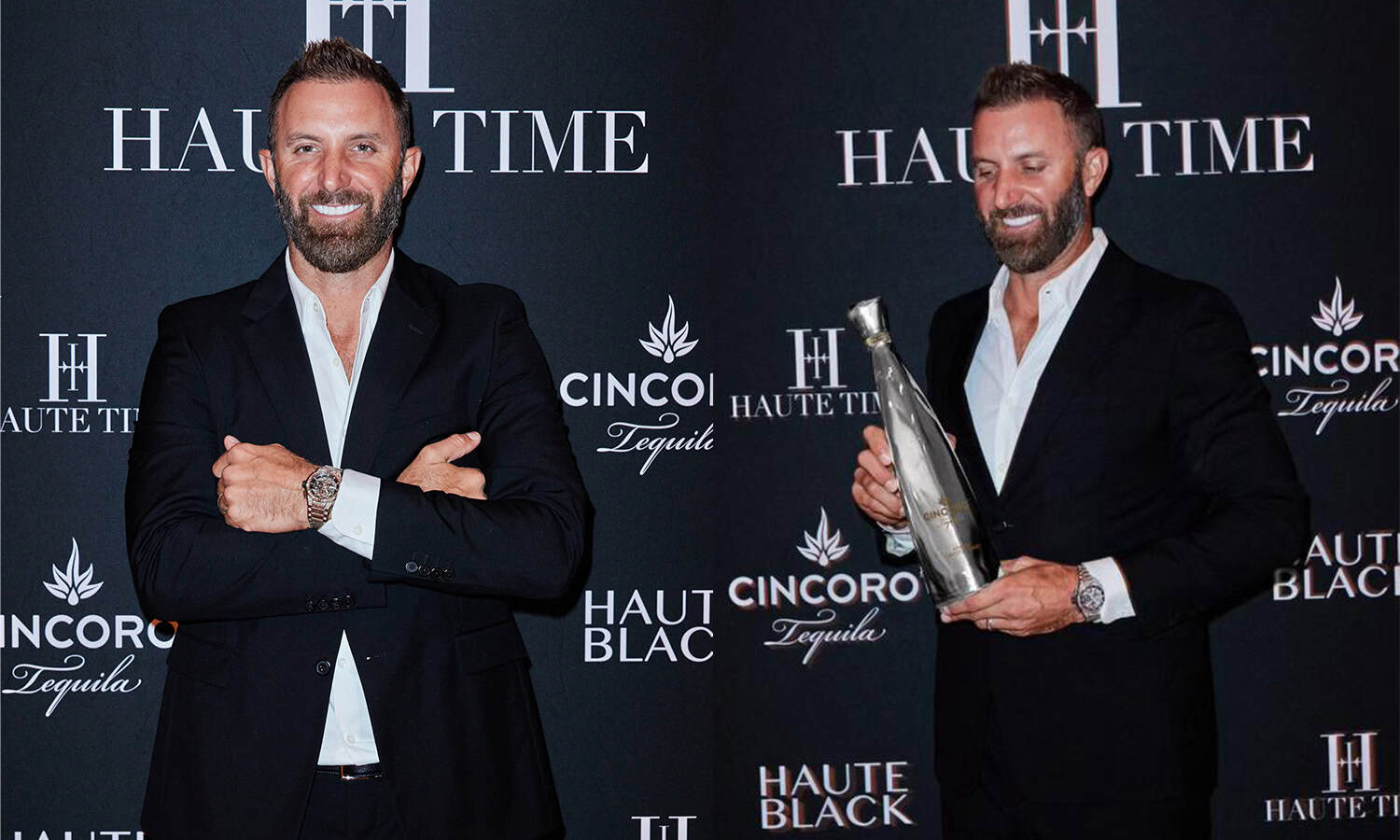 Haute Time Toasts To Golf Legend Dustin Johnson With Cincoro Tequila
