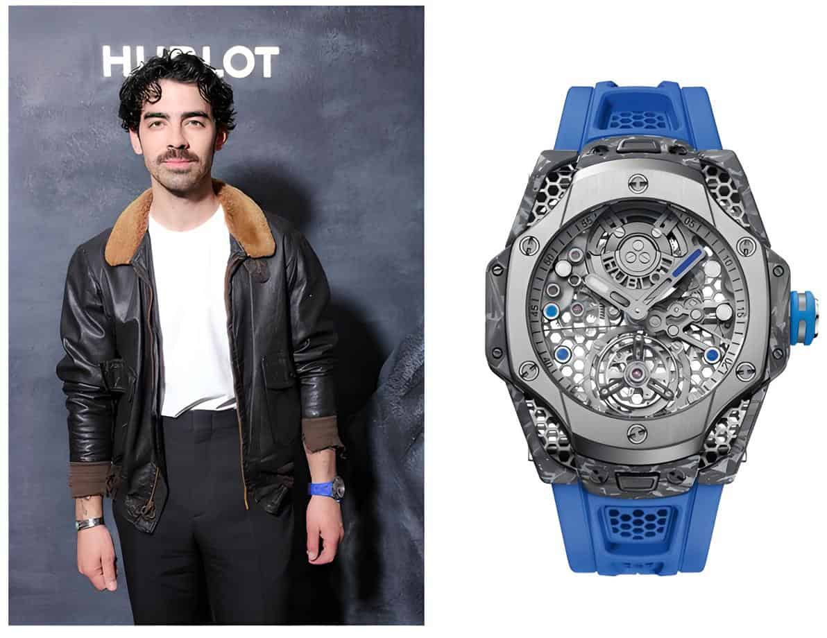 Joe Jonas Rocks The Hublot Big Bang Tourbillon Carbon SR_A