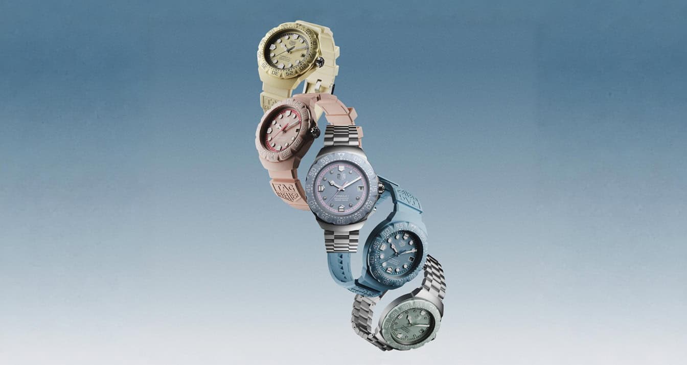 TAG Heuer’s Formula 1 Solargraph Returns in a Pastel Palette