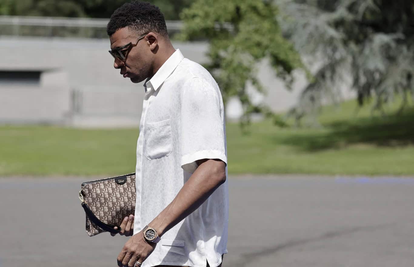 Kylian Mbappé Brings World Cup Style to Clairefontaine With Hublot Big Bang King Gold