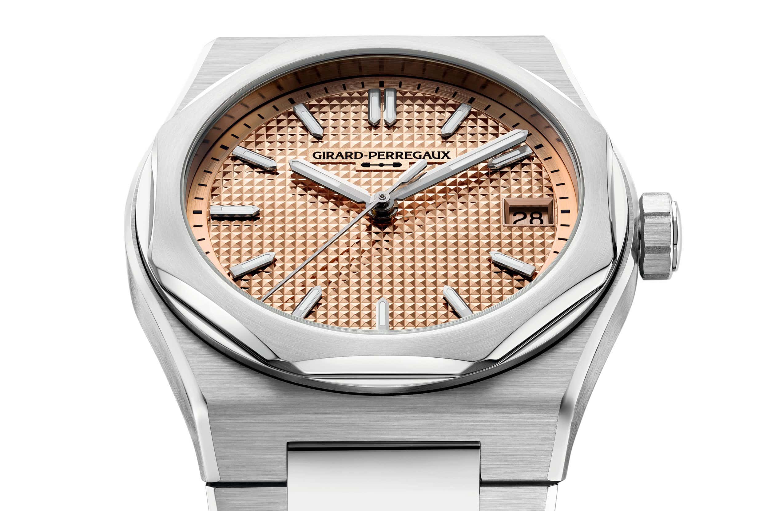 The Girard Perregaux Laureato’s Golden Jubilee Celebrations Continue With a New Enamel Dial and Steel Cases