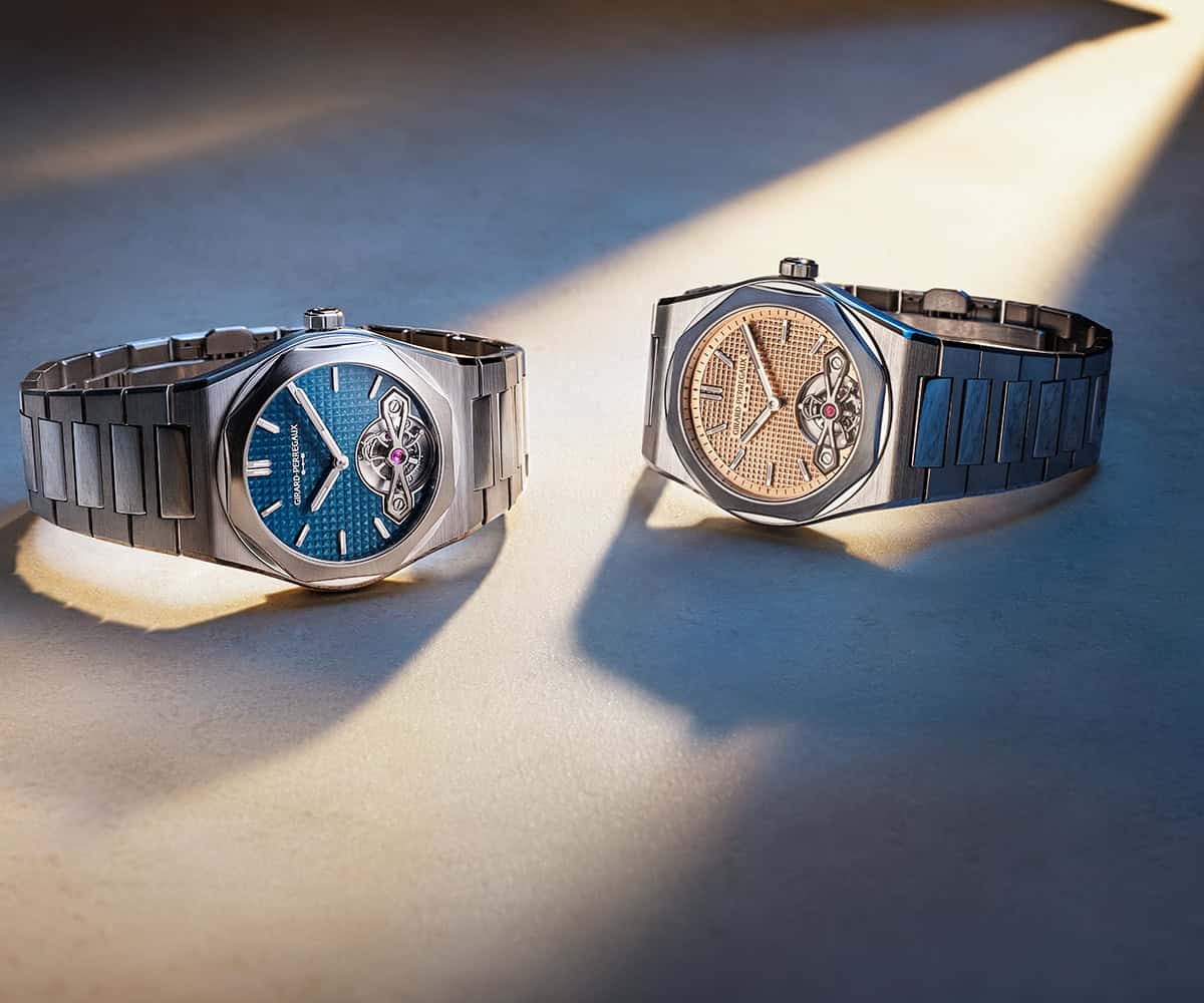 Girard-Perregaux's Laureato Fifty Tourbillon Unites Five of Its Historic Signatures