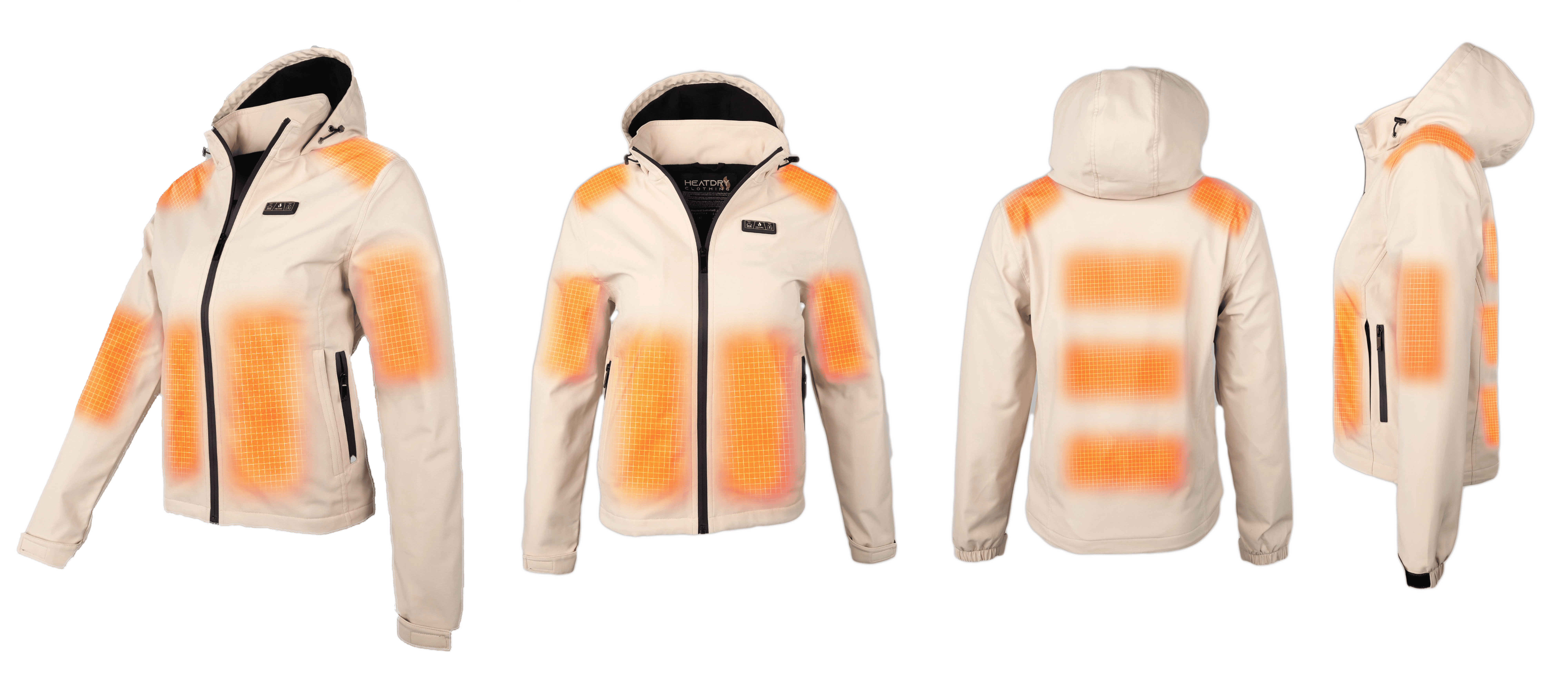 verwarmde softshell jas dames