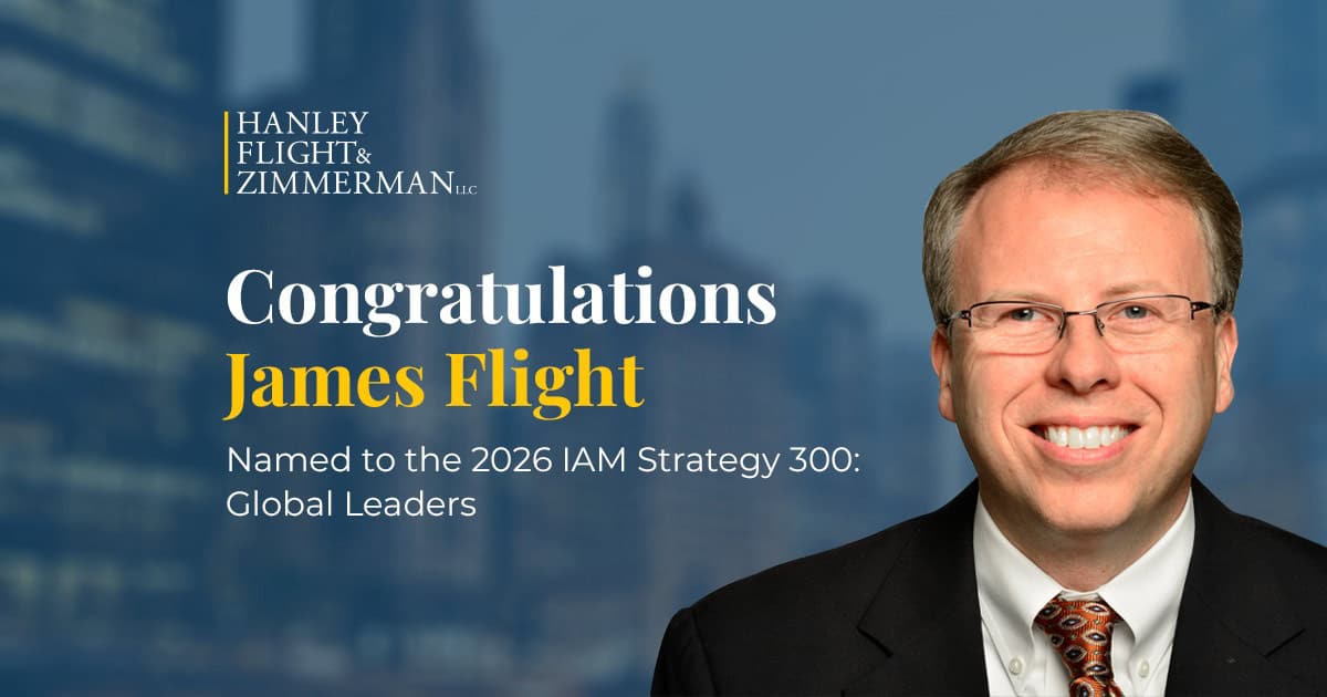 HFZ’s James Flight Once Again Honored Among “Global Leaders” of Intellectual Property