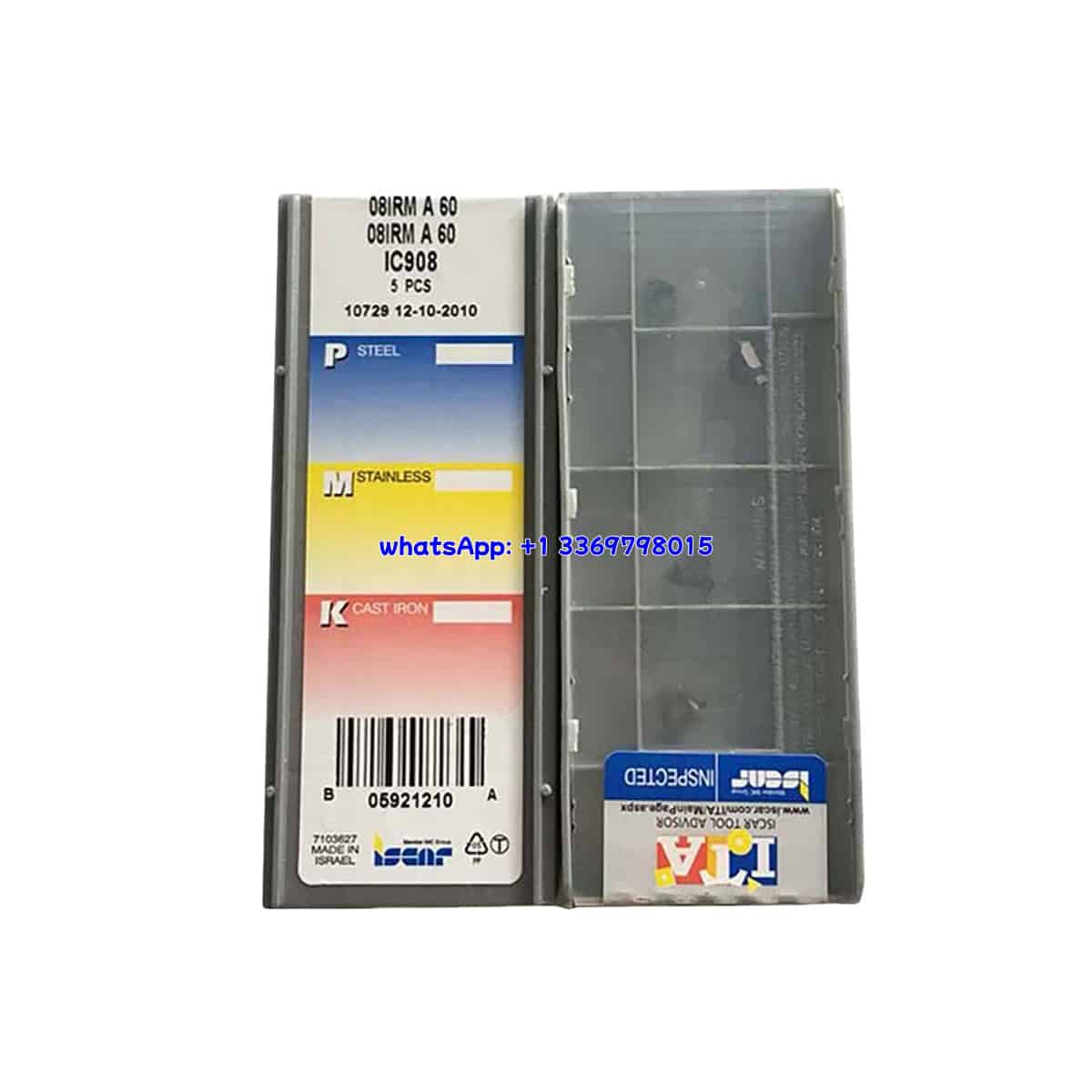 Iscar 100% Original 08IRM A60 IC908 Threading Insert 10PCS