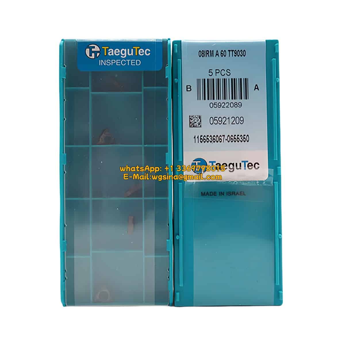 Taegutec 100% Original  Cutting Tool  Thread Insert 08IRMA60 TT9030  10pcs