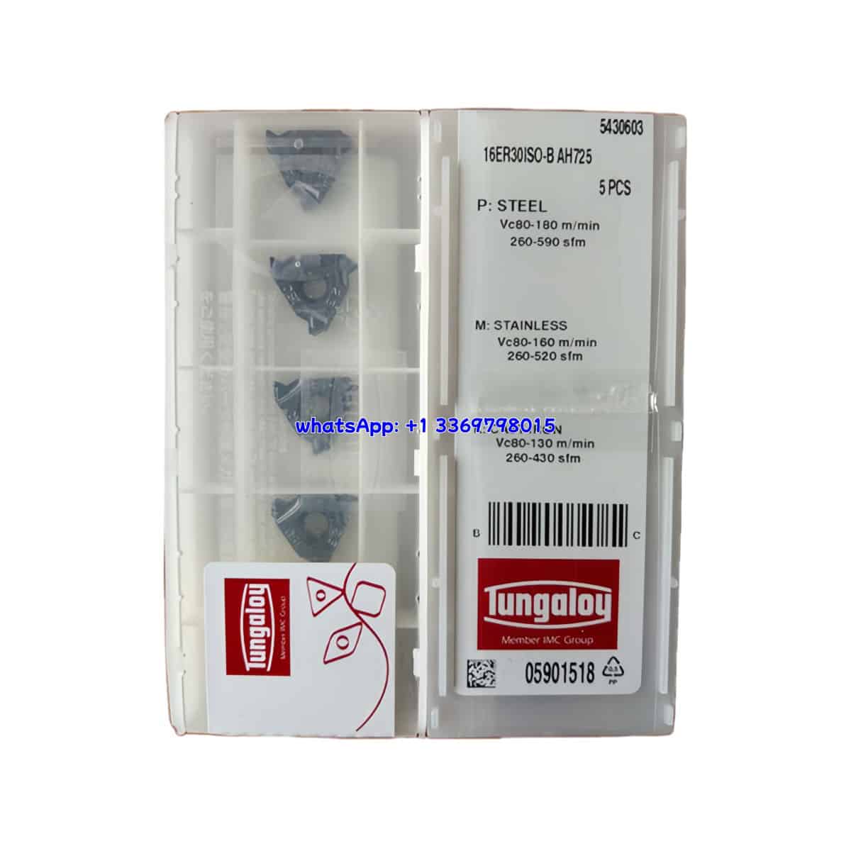 TUNGALOY 100% Original 16ER30ISO-B AH725 Cutting Tools 10PCS