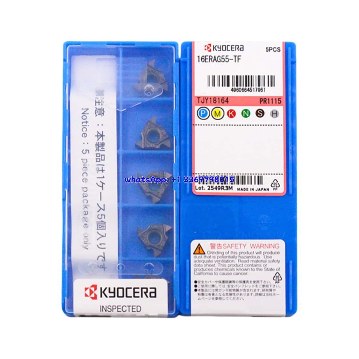 Kyocera 100% Original 16ERAG55-TF PR1115 Cutting Tools 10PCS