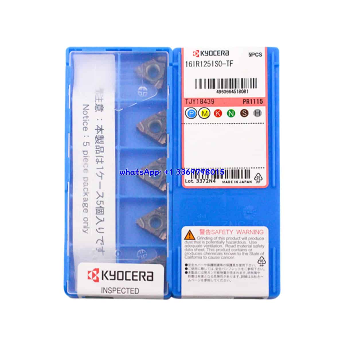 Kyocera 100% Original  Thread Insert 16IR1.5BSPT-TF PR1115  10pcs