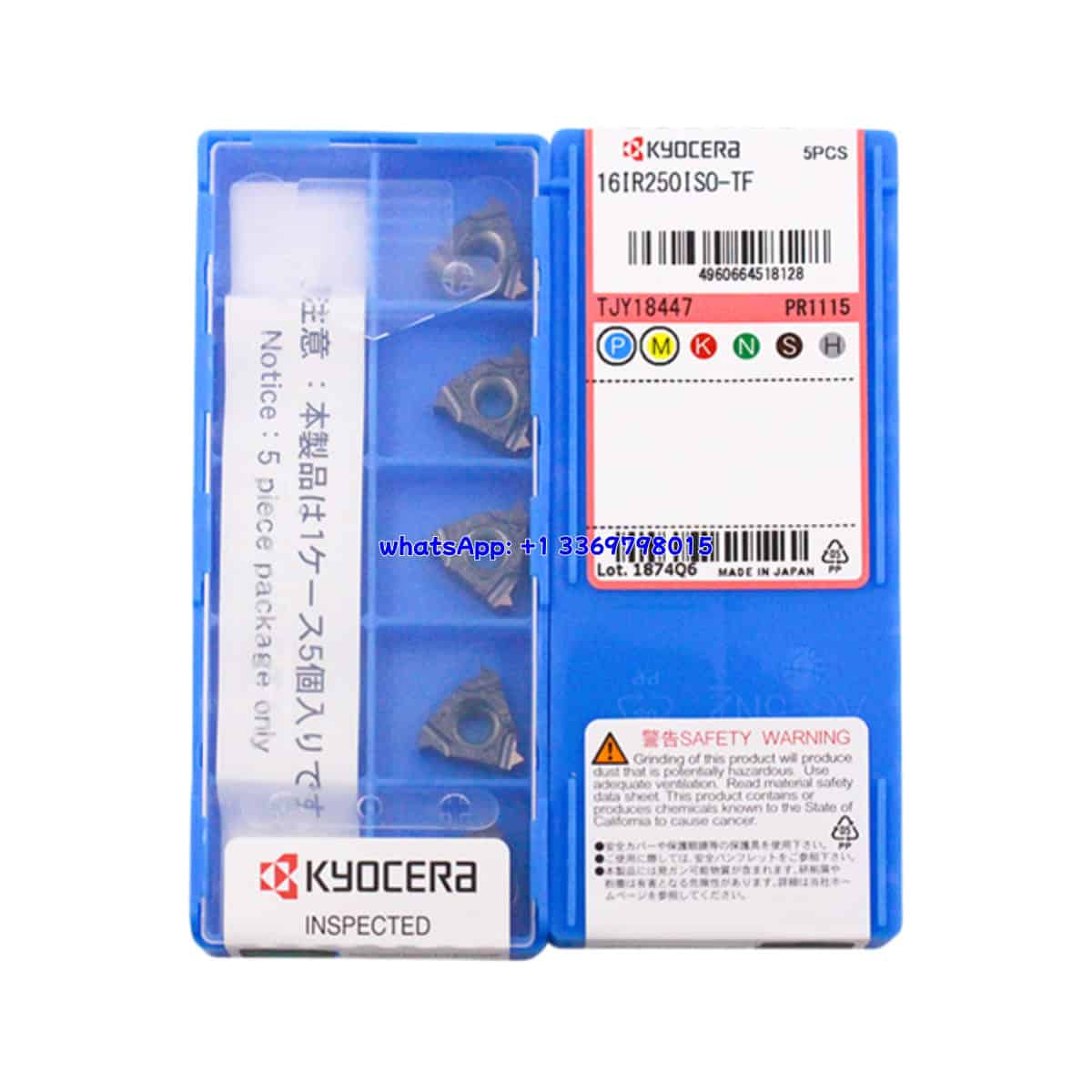 Kyocera 100% Original  Thread Insert 16IR2.5ISO-TF PR1125  10pcs