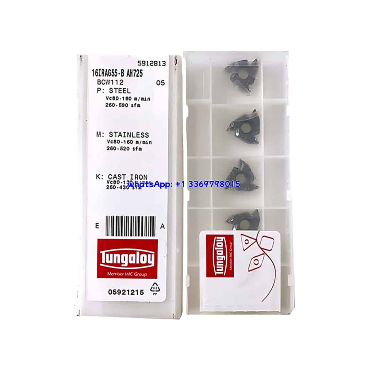 TUNGALOY 100% Original 16IRAG55-B AH725 Cutting Tools 10PCS