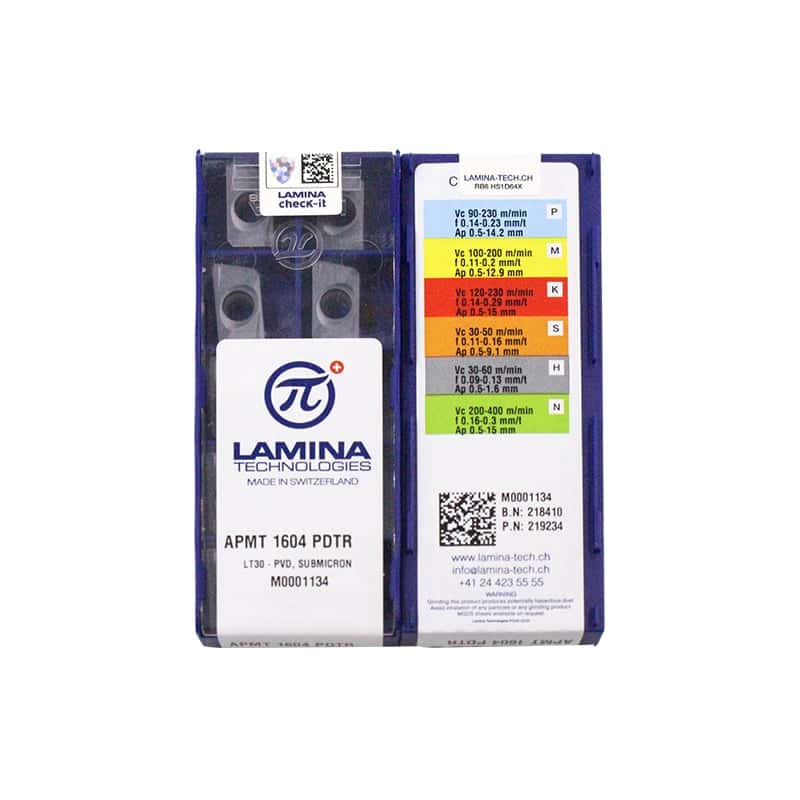 Lamina 100% Original  Cutting Tools Insert APMT1604PDTR LT30 10pcs