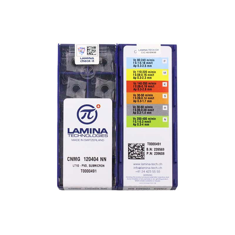 Lamina 100% Original  Cutting Tools Insert CNMG120404-NN LT10 10pcs