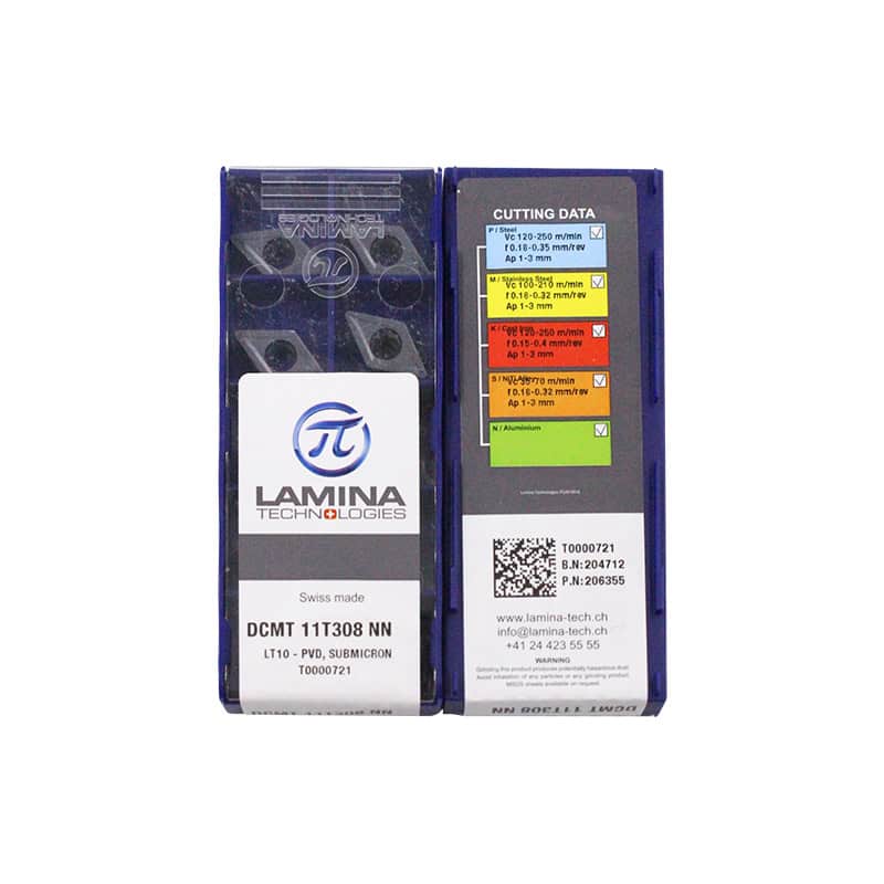 Lamina 100% Original  Cutting Tools Insert DCMT11T308-NN LT10 10pcs