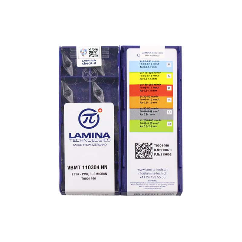 Lamina 100% Original  Cutting Tools Insert VBMT110304-NN LT10 10pcs