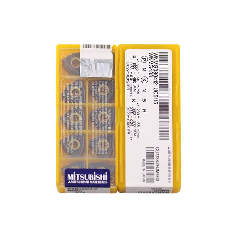 Mitsubishi 100% Original  Cutting Tool  Turning Insert WNMG080412 UC5115  10pcs