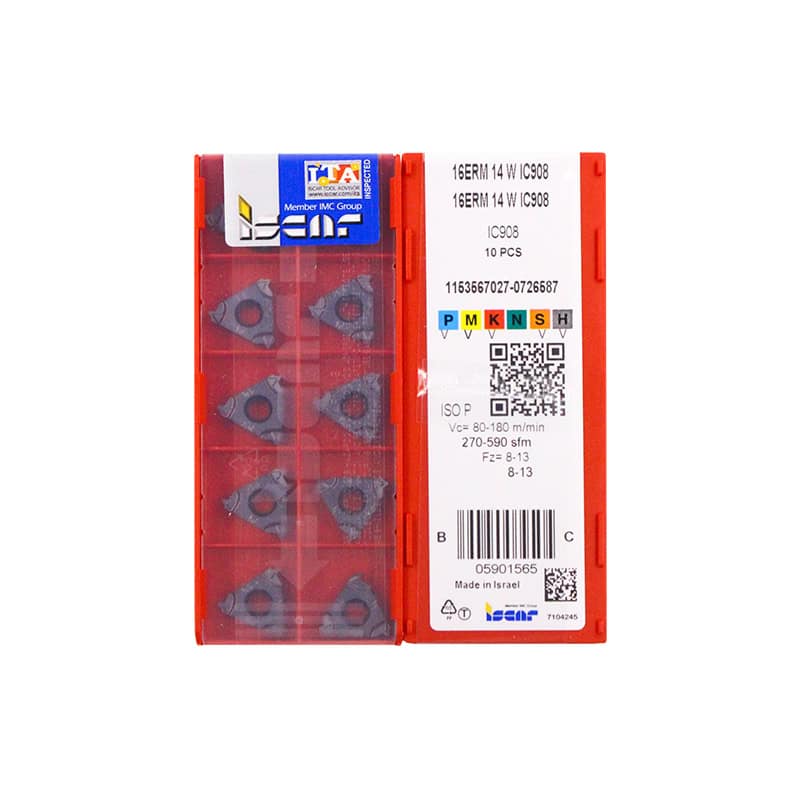 Iscar 100% Original  Cutting Tool  Thread Insert 16ERM14W IC908  10pcs