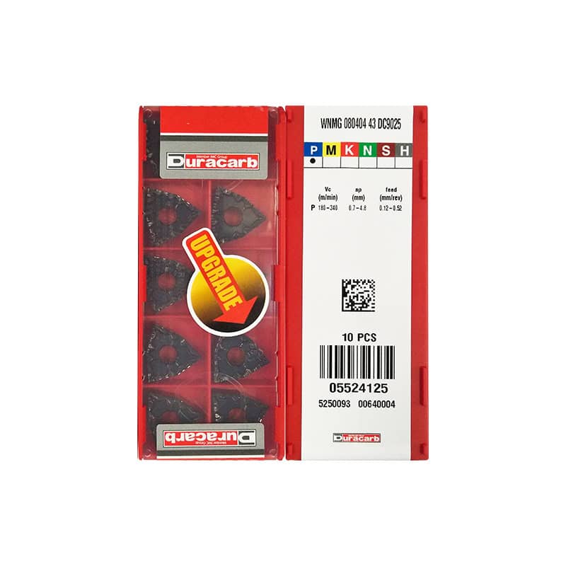 Duracarb 100% Original  Cutting Tools Turning Insert WNMG080404-43 DC9025  10pcs