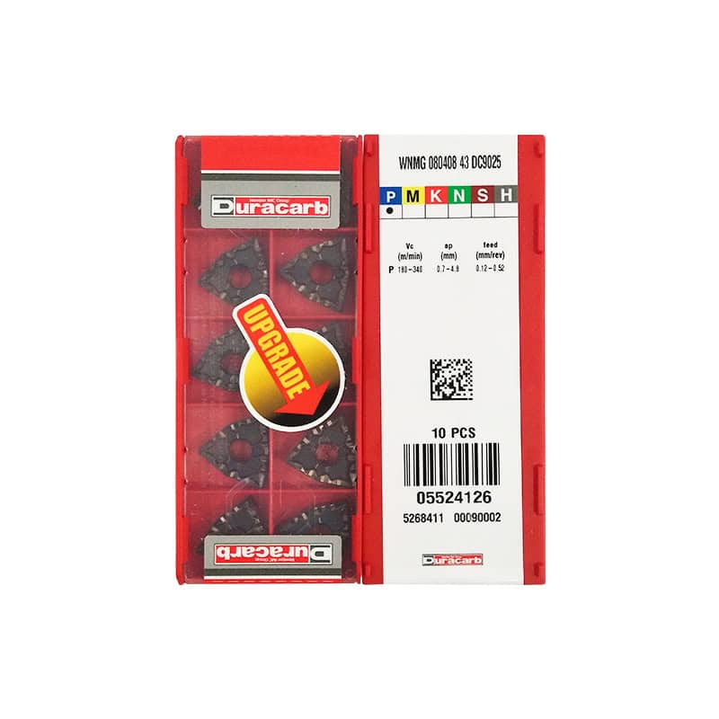 Duracarb 100% Original  Cutting Tools Turning Insert WNMG080408-43 DC9025  10pcs