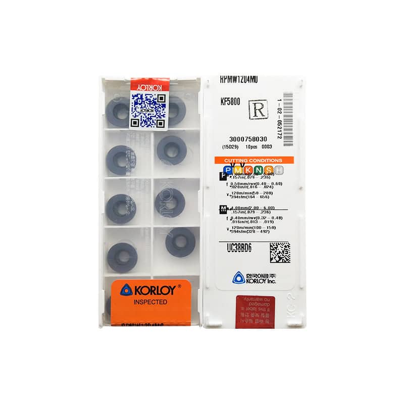 Korloy 100% Original  Cutting Tool Milling Insert RPMW1204MO KF5800  10pcs
