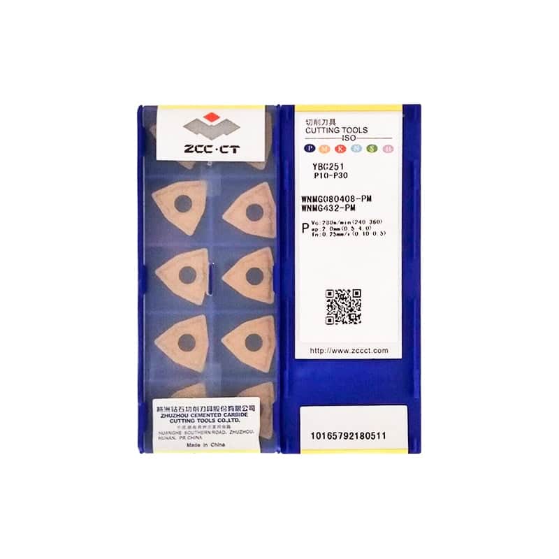 ZCC CT 100% Original  Cutting Tool  Turning Insert WNMG080408-PM YBC251  10pcs