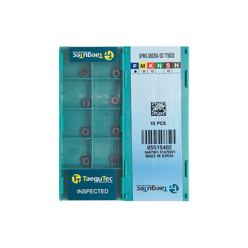 Taegutec 100% Original  Cutting Tool  Drill Insert SPMG060204-DG TT9030  10pcs