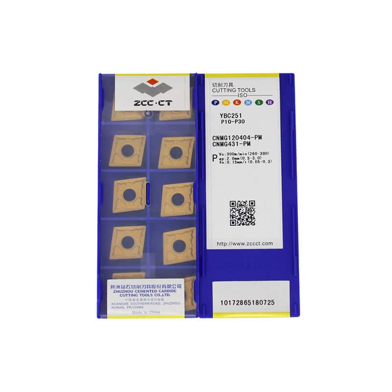 ZCC CT 100% Original  Cutting Tool  Turning Insert CNMG120404-PM YBC251锛堢壒浠凤級  10pcs