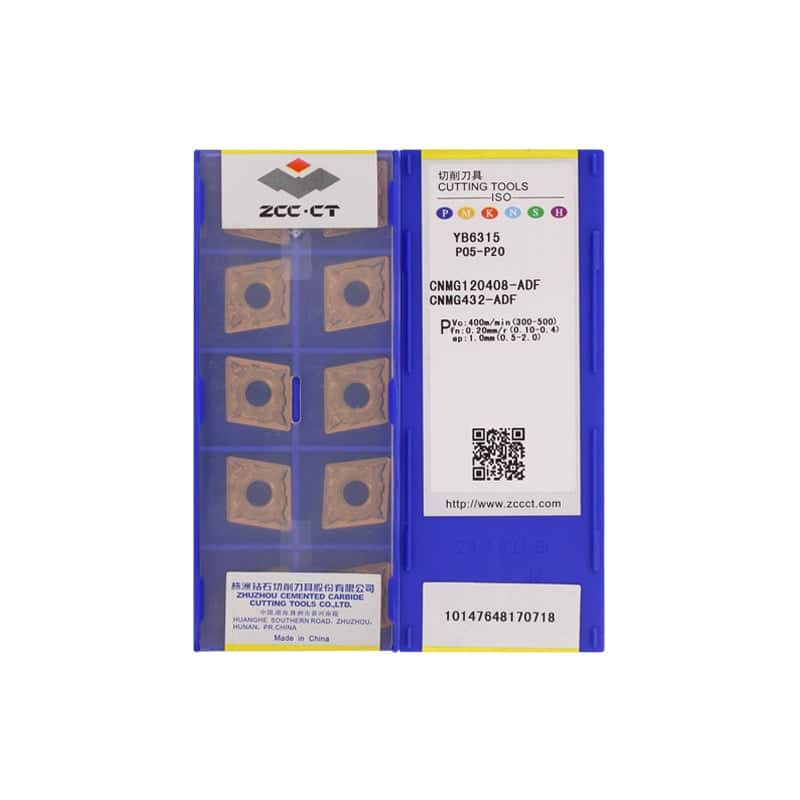 ZCC CT 100% Original  Cutting Tool  Turning Insert CNMG120408-ADF YB6315  10pcs