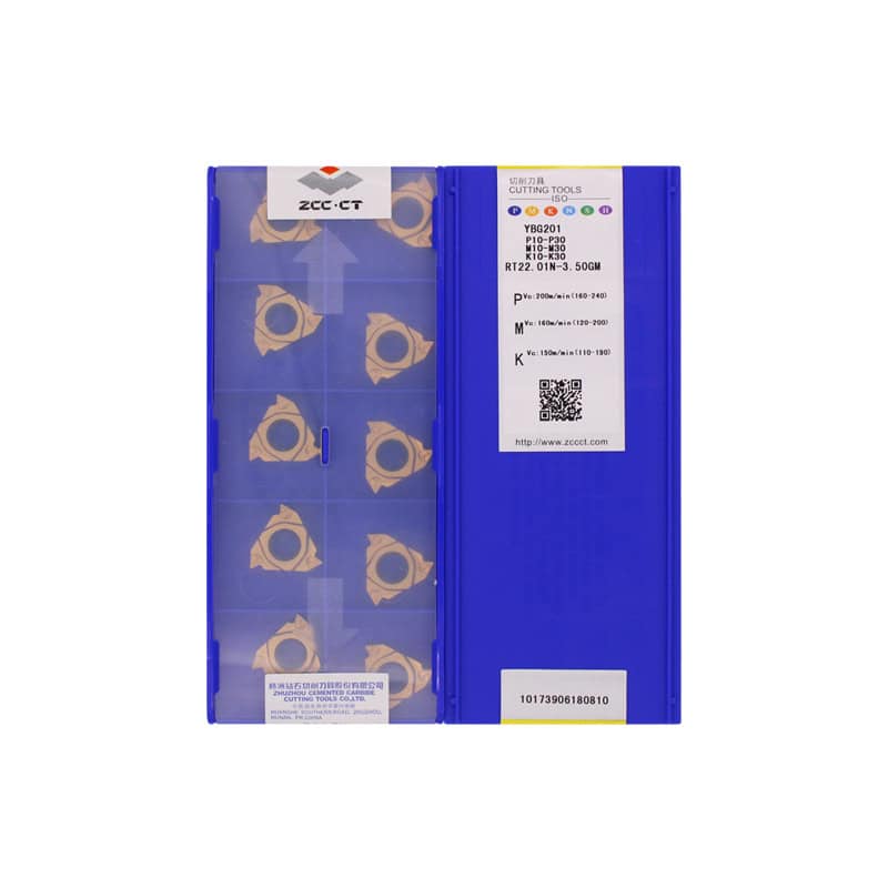 ZCC CT 100% Original  Cutting Tool  Thread Insert RT22.01N-3.50GM YBG201  10pcs