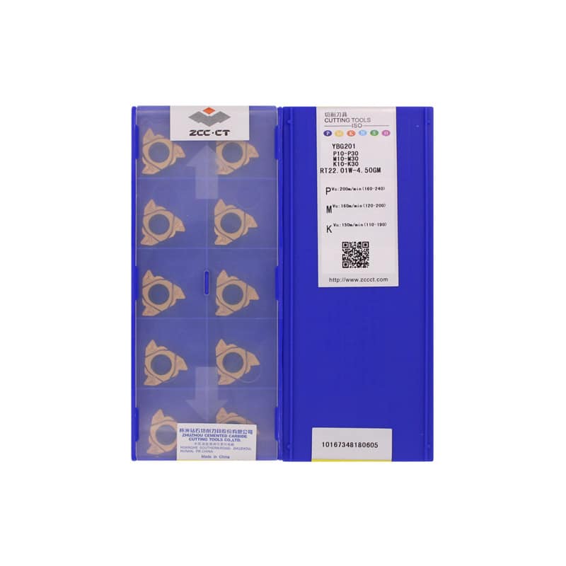 ZCC CT 100% Original  Cutting Tool  Thread Insert RT22.01W-4.50GM YBG201  10pcs
